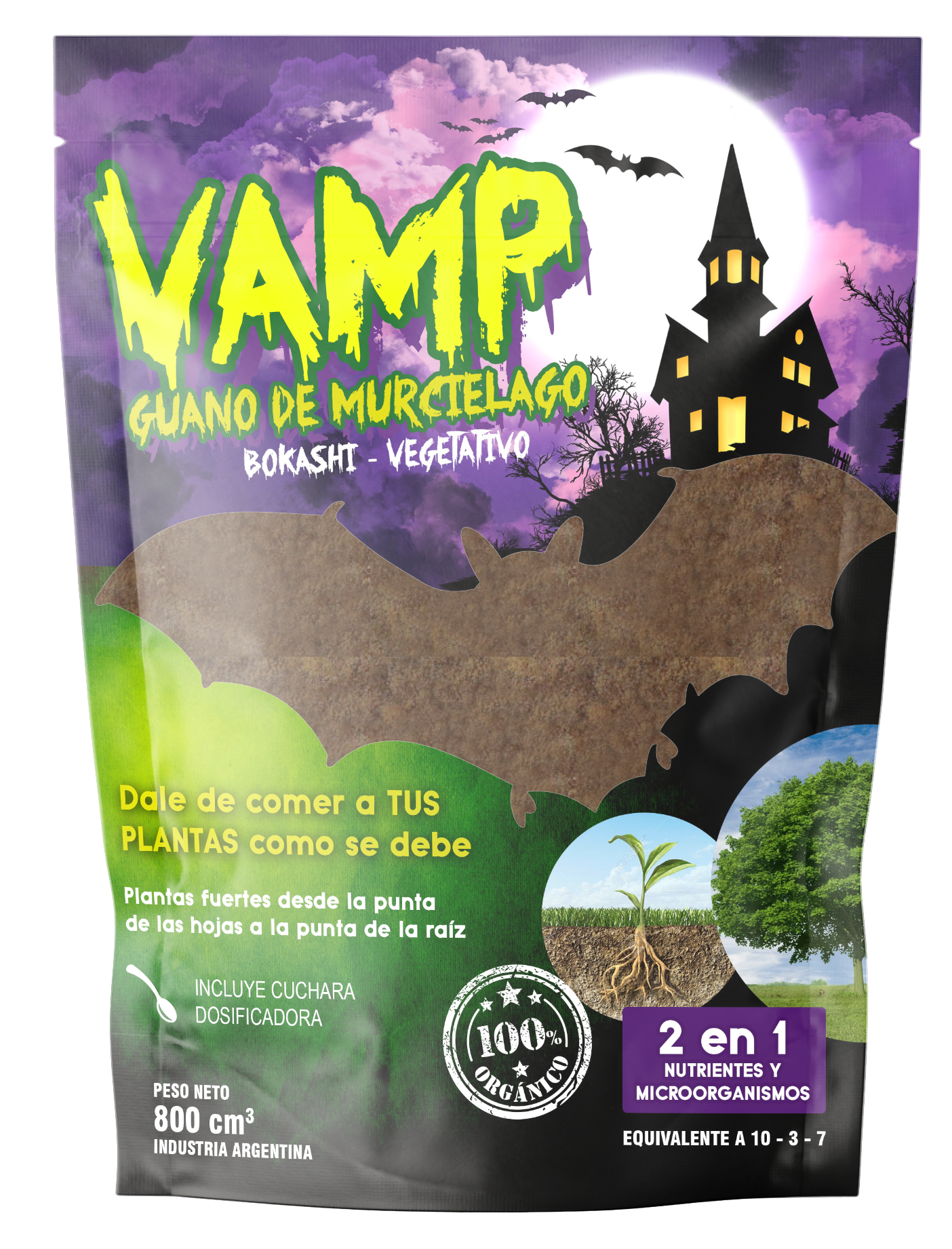 Vamp Guano De Murciélago 800cm3 Bokashi - Vegetación